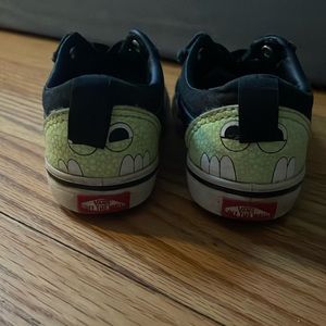 Toddler Monster Graphic Vans Slip On 6.5